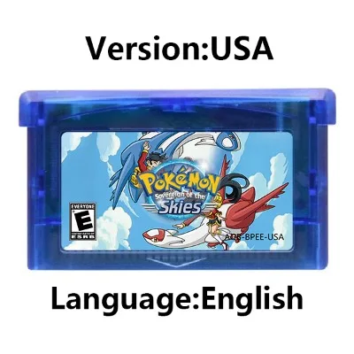 GBA Game Cartridge 32 Bit Video Game Console Card Pokemon Series
