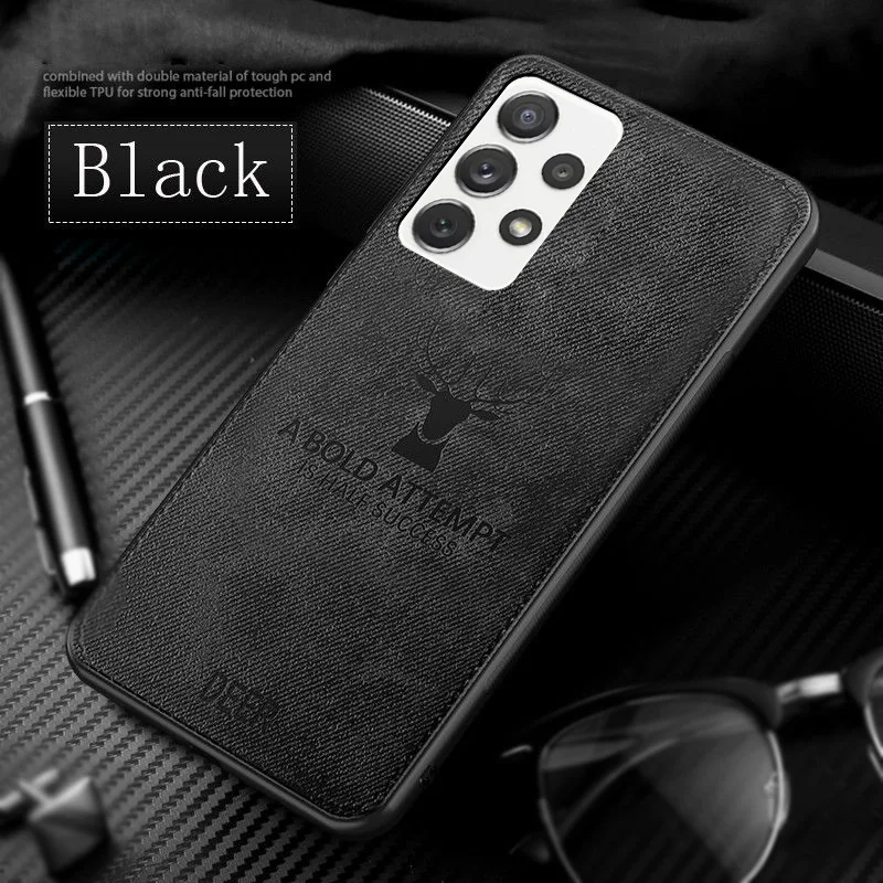 Luxus Stoff Stoff Hülle für Samsung Galaxy S22 S21 S20 FE S10 S9 S8 Plus Note 20 Ultra 10 Pro A51A52 A71 4G A32 A72 Cov_voghion.com