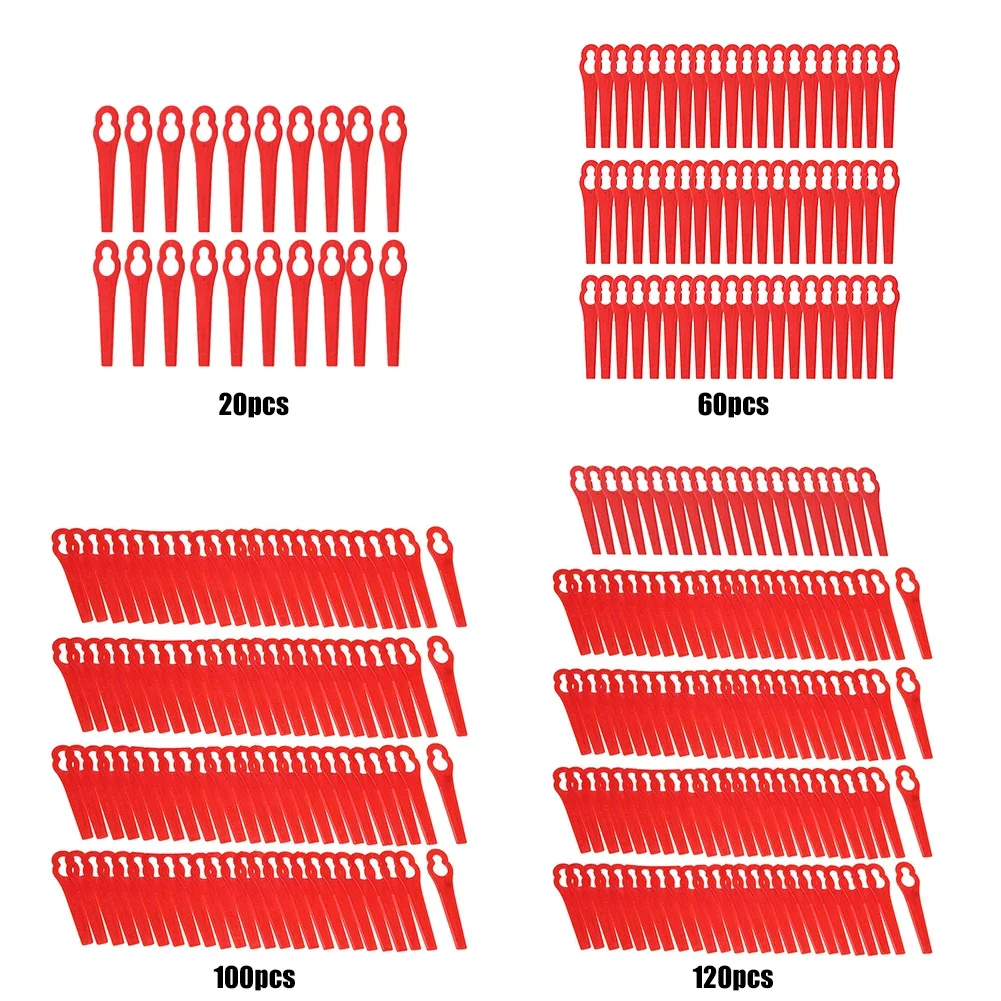 20-400 stücke Rasenmäher blätter Kunststoff l83 Grass chneid messer Ersatzteile Mähmaschine Klinge Garten Akku-Grass ch neider – Detail 10