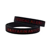 1 PC Warfarin Anticoagulant Silicone Wristband 1/2 Inch Wide Medical Alert Bracelet 2