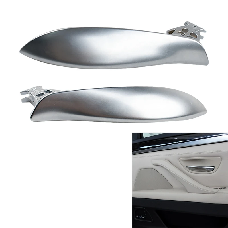 

Car Interior Left Right Door Chrome Opening Handle Cover Replacement For-BMW 5 Series 520I 523I 525I F10 F11 F18 10-17