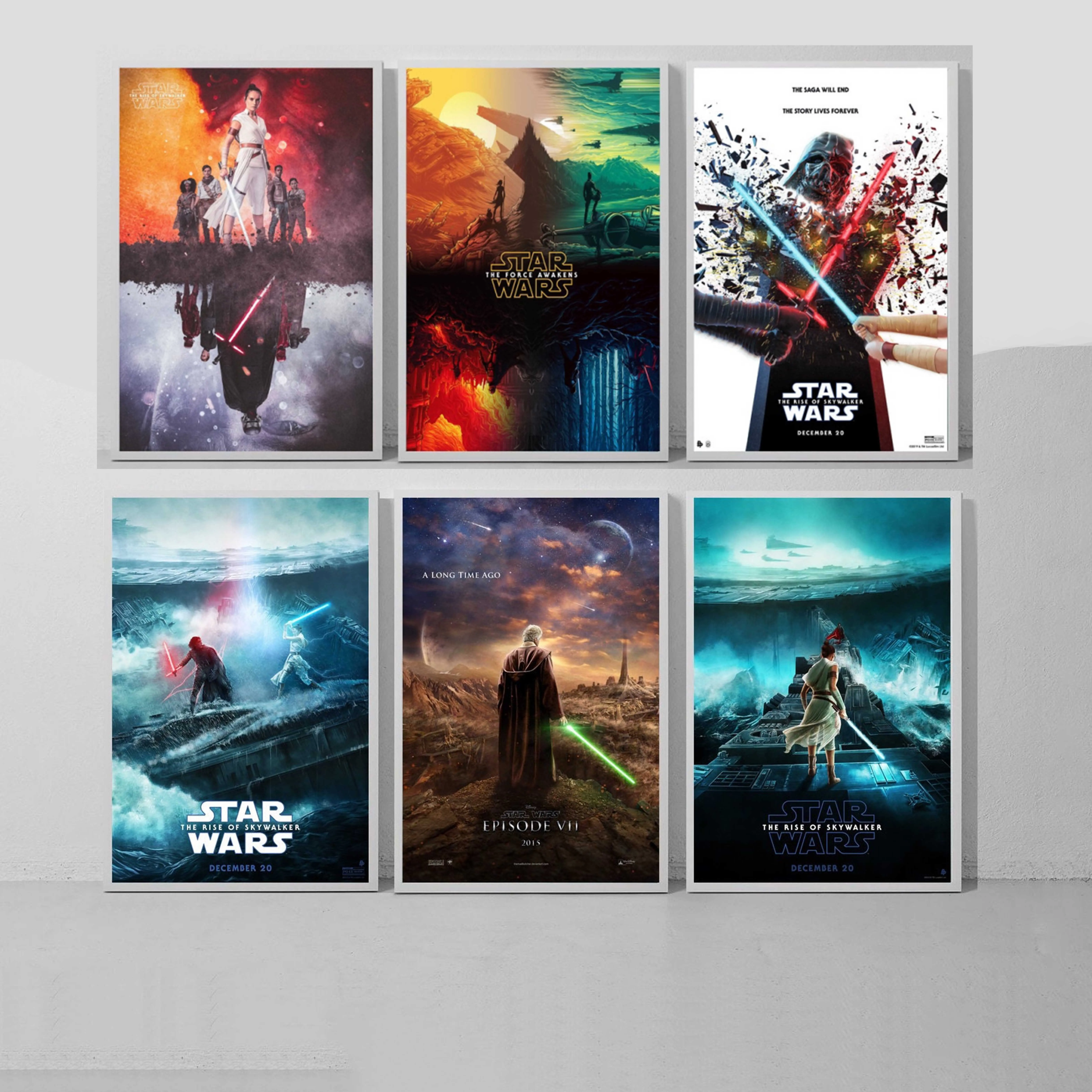 Картина из фильма «Звездные войны» Disney, классический фильм HD, холст с изображением звезд, плакаты, печать, Настенная картина для гостиной, кафе, комнаты, домашний декор