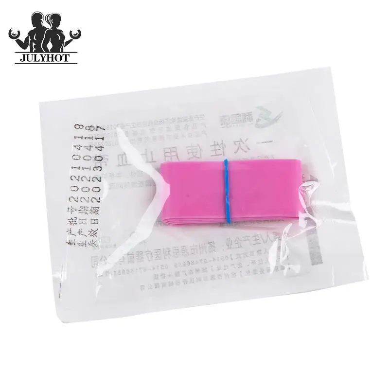 Pink Elastic Belt Disposable Tourniquet First Aid Kit Product Medical Rubber Disposable Tourniquet 10pcs/set tourniquet kit,tactical tourniquet,tourniquet holder,first aid kit