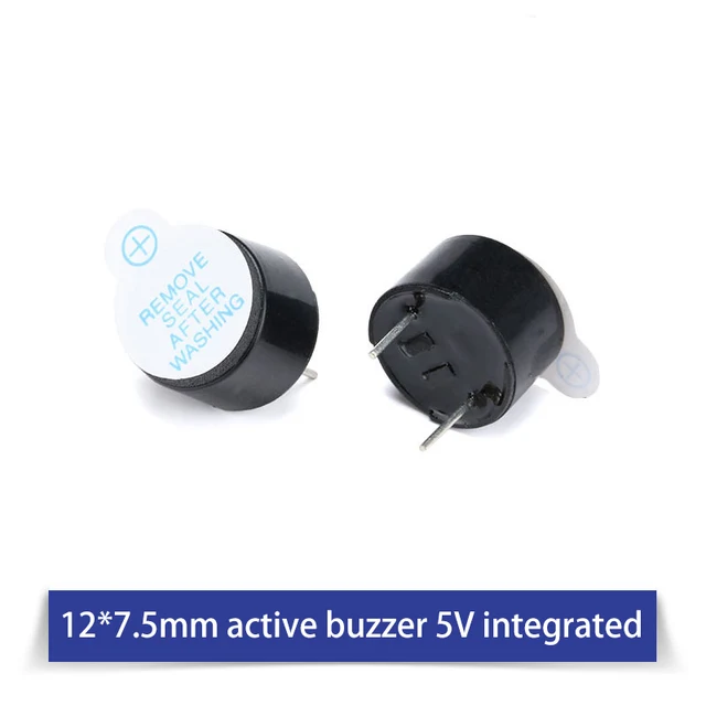 3V5V12V24V Active And Passive Buzzer Alarm Electromagnetic universal Sounder Speaker Anti-theft Device 12x7.5mm 5v 10pcs