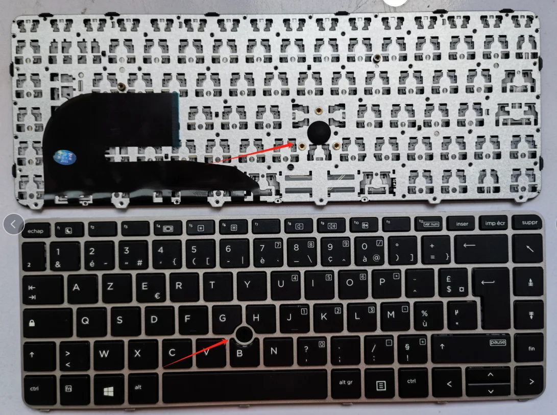 Clavier QWERTZ Allemand Reconditionné Pour HP EliteBook 840/G3/G4, 745/G3/G4, 848/G3/G4