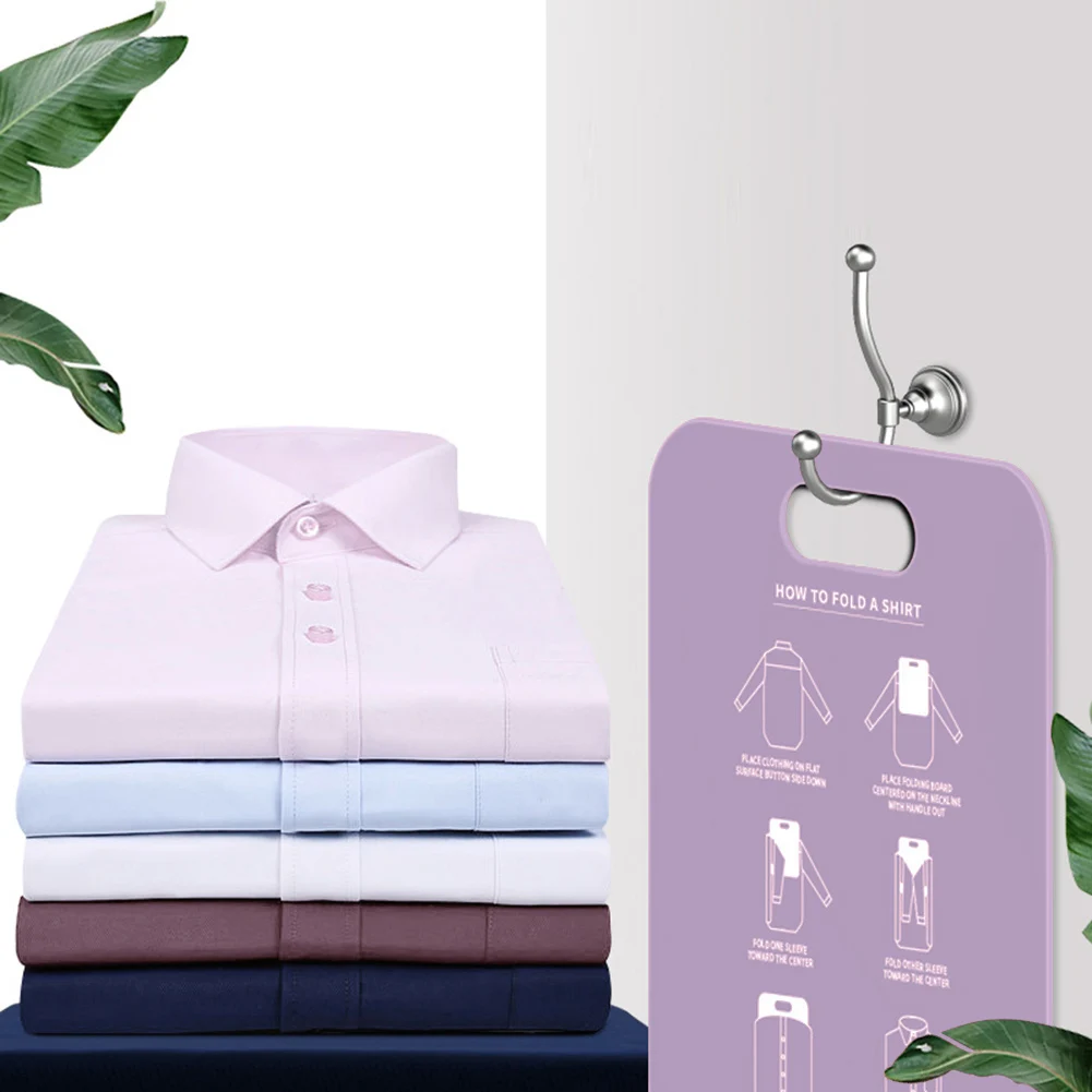 Clothes Folding Board Plastic Household Shirt Folding Board Creative Clothing Folder Bender for Kids Adults Clothes 4