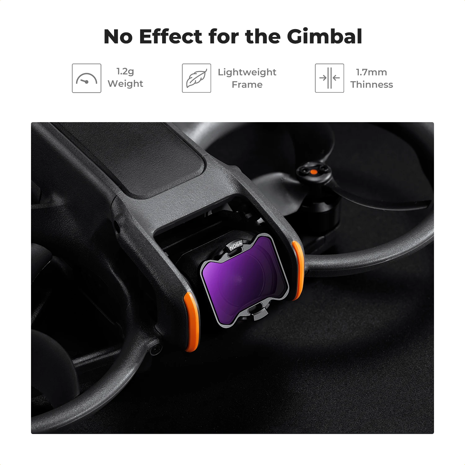 Description Picture 6 of itemK&F Concept Filter Set for DJI Avata 2 Filter UV/CPL/ND8/ND16/ND32/ND64 Multi-Layer Coated Drone Lens Camera Filters Accessories