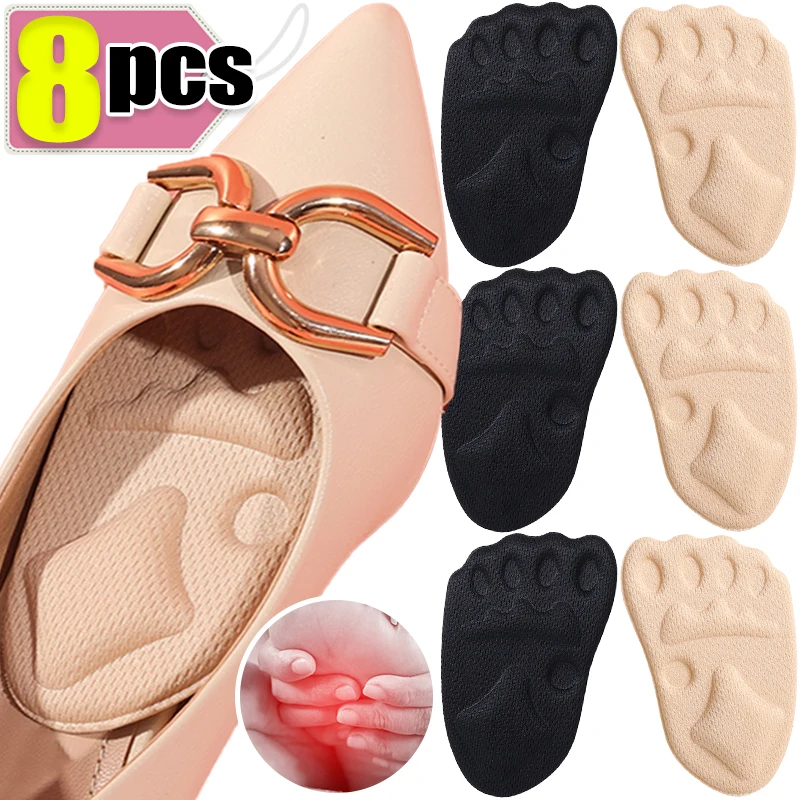 Foot Protection Forefoot Pad High Heels Sandals Shock Absorption Forefoot Cushion Foam Half Shoe Insoles Light Shoes Inserts