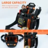 MELOTOUGH Electrician's Tool Bag with Shoulder Strap Professional 15 Compartment Tool Bag Quick Load Tool Bag 6