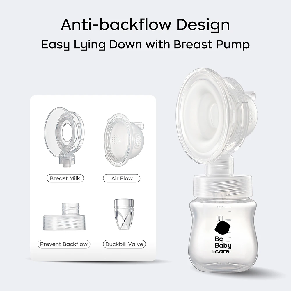 Bc Babycare Portable Double Electric Breast Pumps USB Chargable Silent Milk Extractor Automatic Milker Comfort Breastfeeding