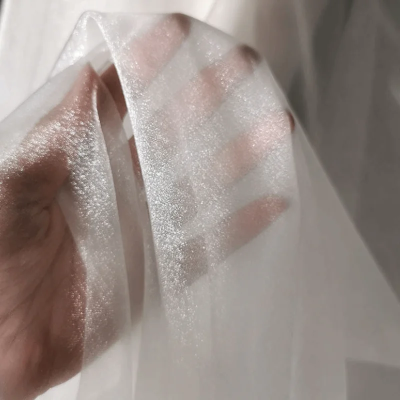 Rollo De Tul Tela De Organza Transparente Por Metro - Ideal Para Cortinas, Velos Y Decoración De Bodas Material Decoración Bodas