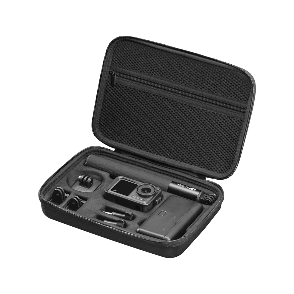 Description Picture 6 of itemFor DJI OSMO Action 5 PRO Portable Case Waterproof Bag Charger Battery Base Selfie Stick Storage Box Handbag Camera Accessories