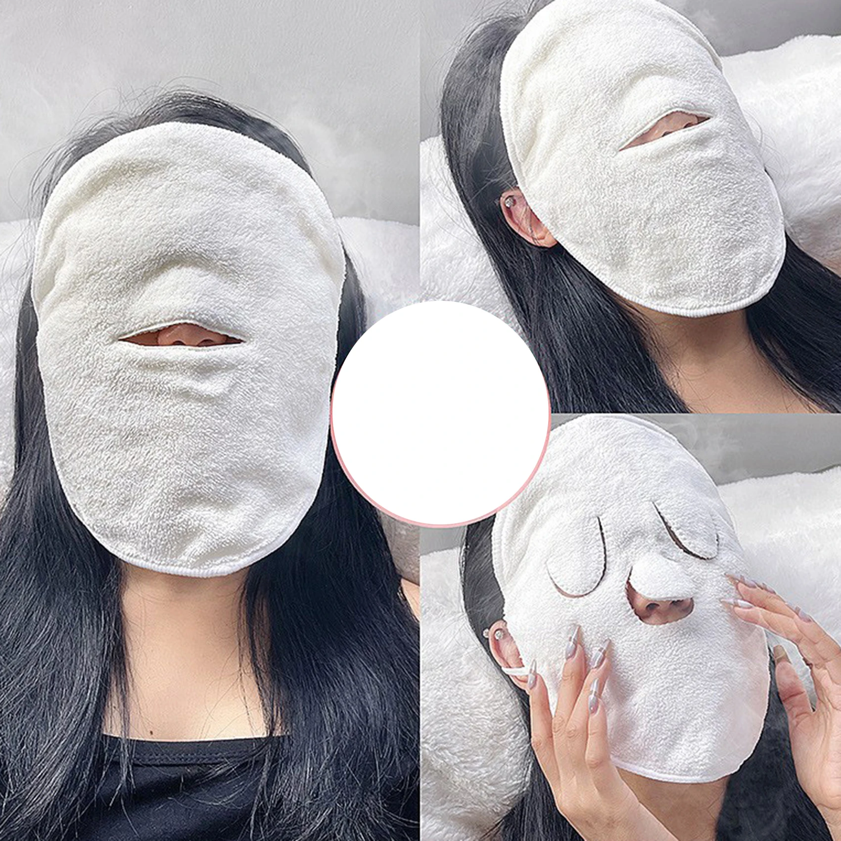 Skin Care Mask Cotton Hot Compress Towel Wet Compress Steamed Face Towel Opens Skin Pore Clean Hot skin care towel