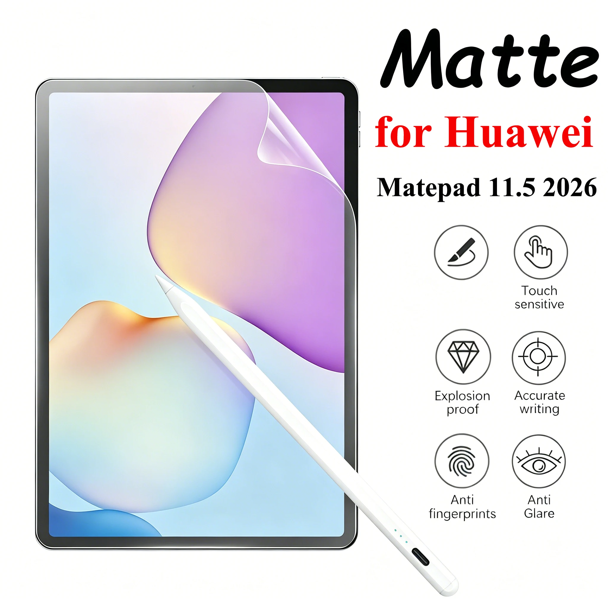 Matte Paper-Like Film Screen Protector - Enhanced Writing Experience, Anti-Glare