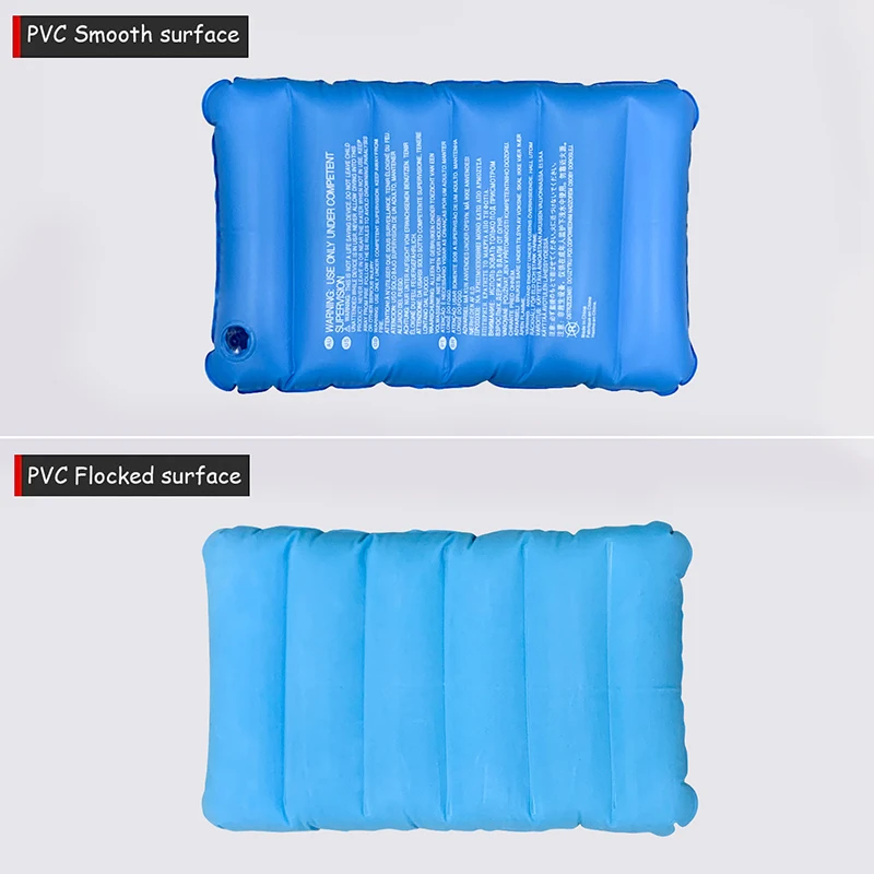 Flocking Inflatable Portable Neck Pillow Stored Self Filled Outdoor Travel Business Trips camping
