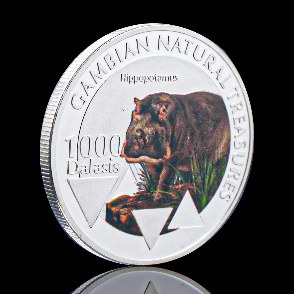 SilverPlatedGambianNaturalTreasumresAfricanHippopotamusHippo