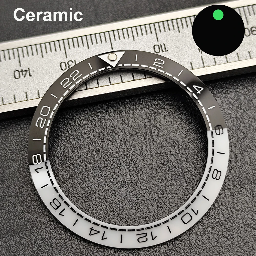 Enhanced Sloped Ceramic Aluminum Watch Bezel Ring Replacement