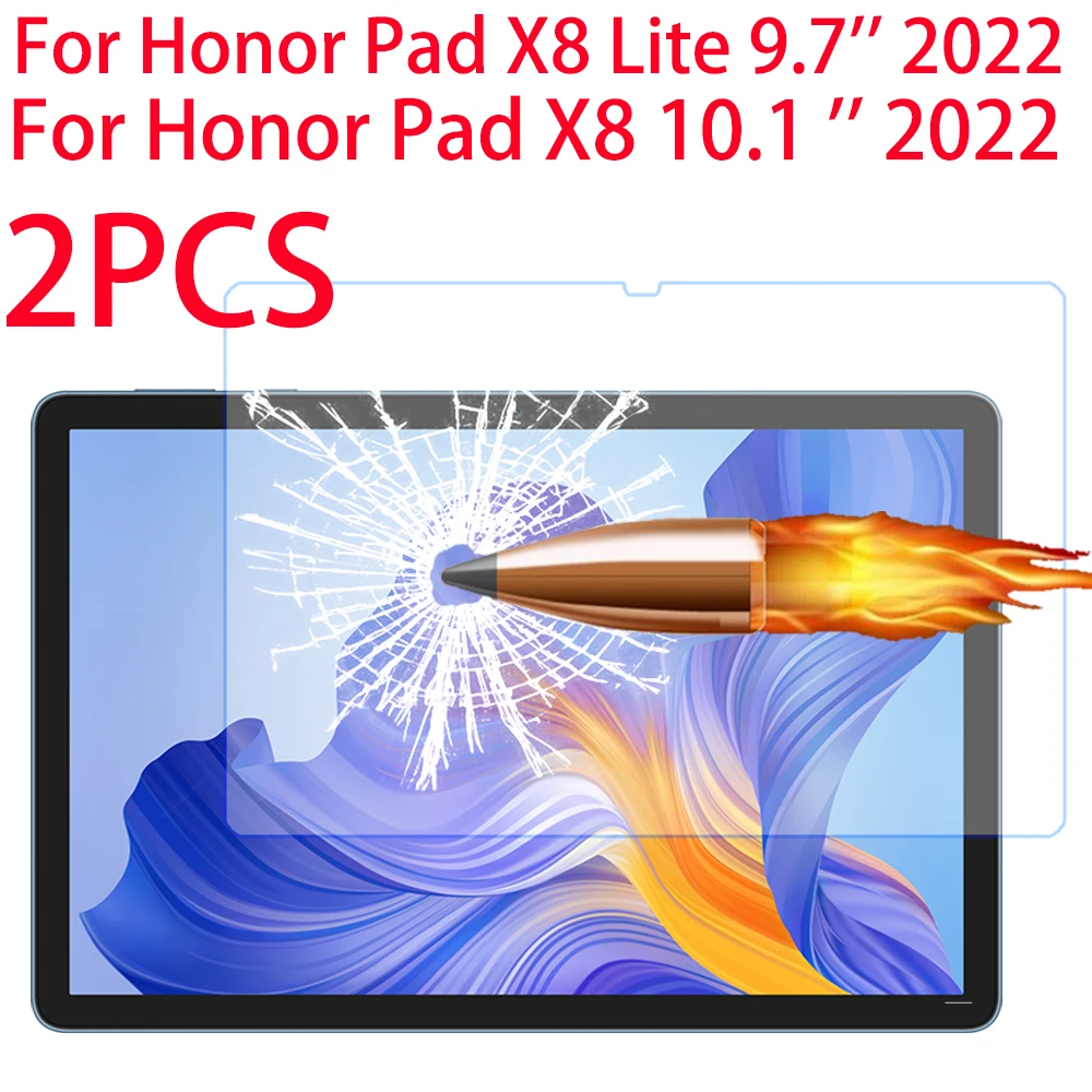 

Закаленное защитное стекло для Huawei Honor Pad X8 / X8 Lite 10,1 2022, 2 шт.