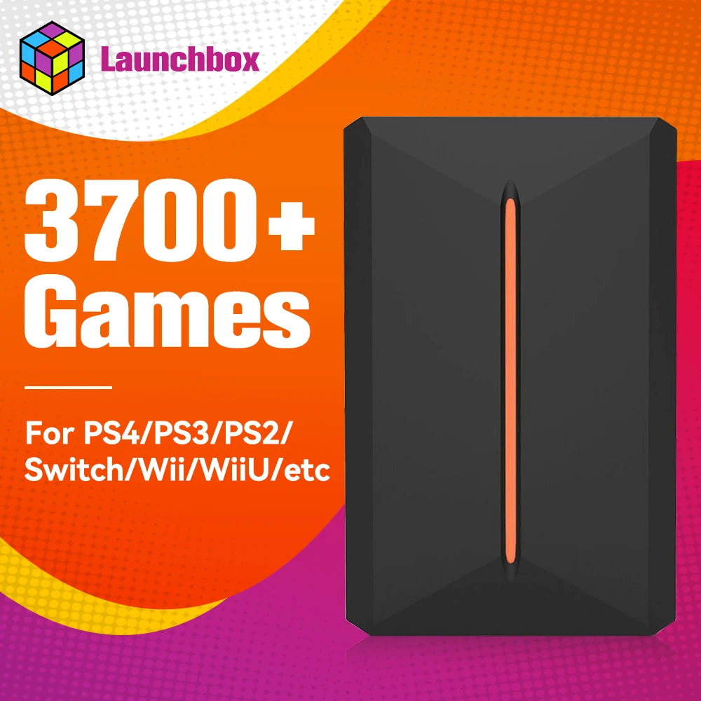 

Launchbox Games HDD For PS4/PS3/PS2/PS1/Wii/Wiiu/Gamecube/N64 With 3700+ Games External Hard Drive With 3D/AAA Games For WIN PC