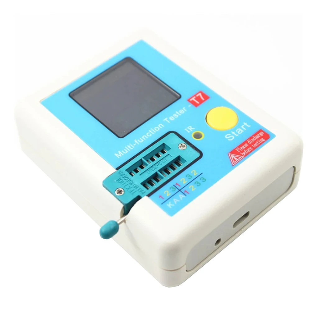 LCR-T7 Transistor Tester Zener Diode Voltage Regulator NPN PNP Bipolar Potentiometer Inductor Capacitor Thyristor