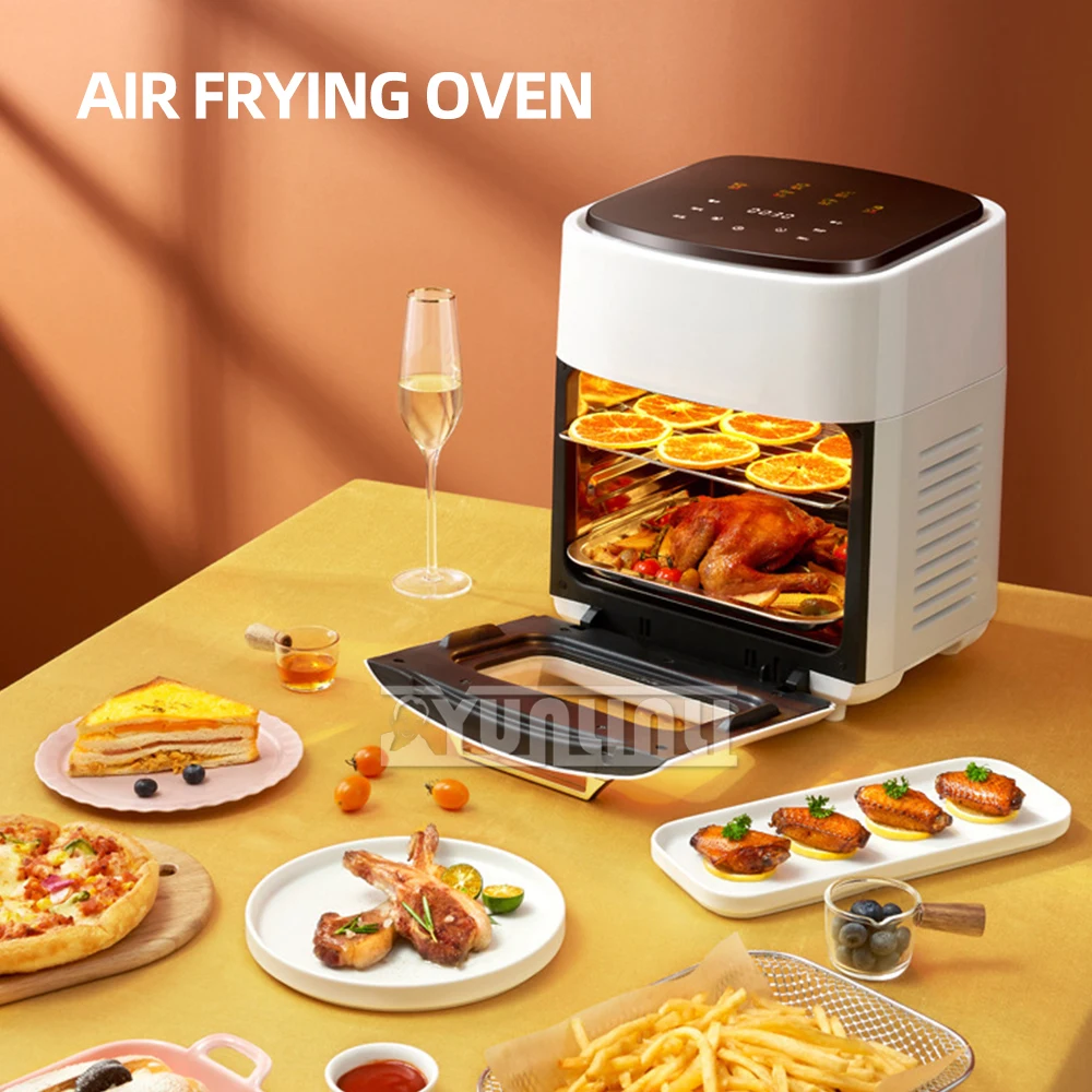 15L Intelligent Air Fryer Three-layer Large Capacity Electric Oven Smokeless Barbecue Machine