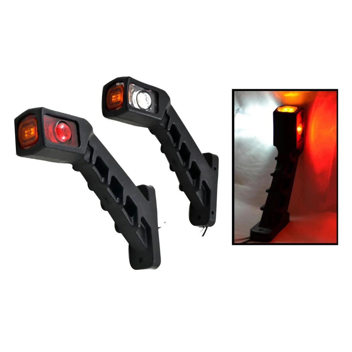 2X 12/24 Volt Recovery Side Marker Outline Luci A Led Lampade Camion Rimorchio