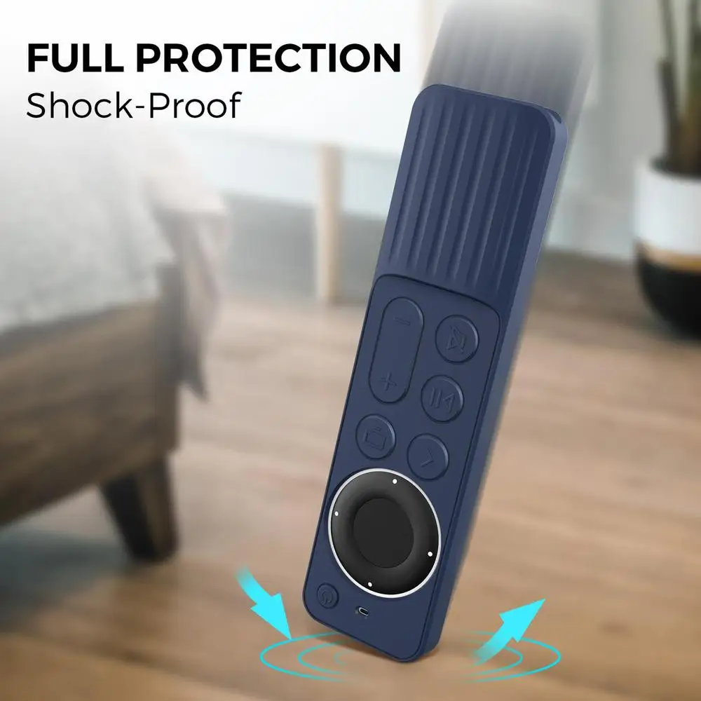 Description Picture 4 of itemSilicone Protective Case Durable Cover For Apples TV Dustproof Generation 4K SiriRemote Control Shockproof Shell Skin Sleeves