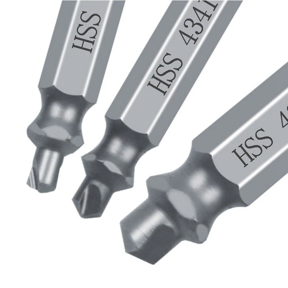 6pcs Damaged Screw Extractor Set Remove Diameter 2-12mm Bolt Stud Remover Drills Tools Car Special Disassembly Tool