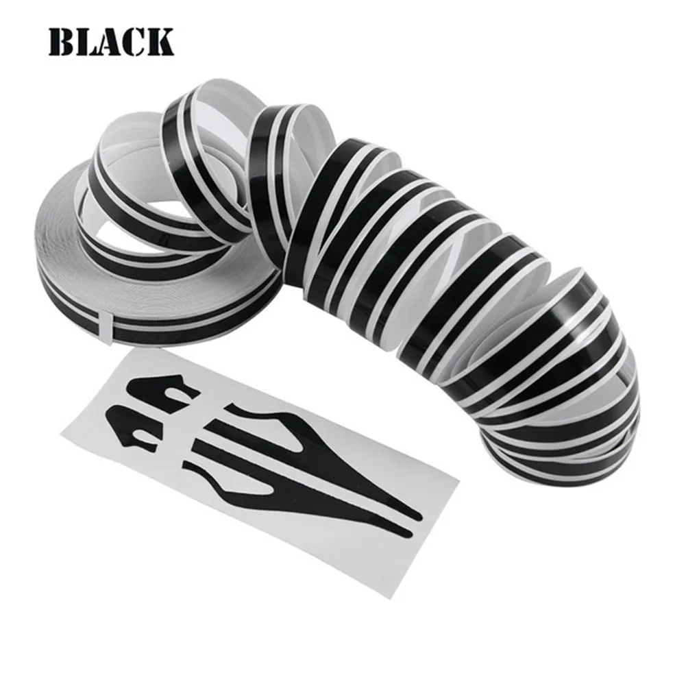 

1pc Universal 9.8m 32Feet Car Outside Whole Body Sticker Trim Vinyl Pinstriping Pin Stripe Double Line Car Tape Decal Sticker