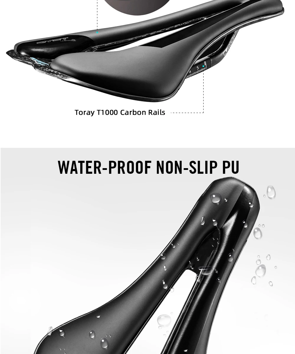 RYET Carbon 3D-Gedruckter Fahrradsattel Ultraleichter Rennrad-MTB-Sitz 7x9mm 115g/155g Sitzkissen Fahrradteile – Detail 14