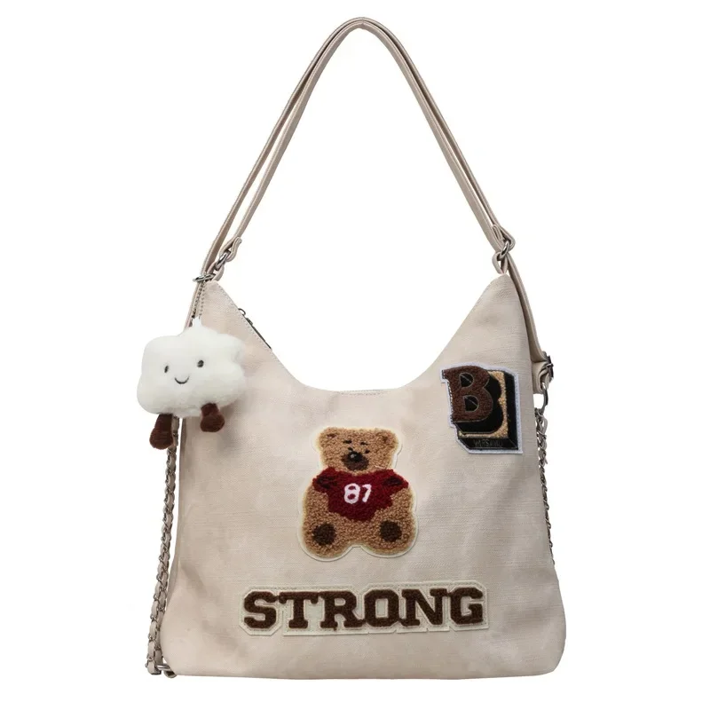 Tote Women's 2024 New Niche Large Capacity Commuter Backpack Multi-Purpose Shoulder Bag High Sense Backpack