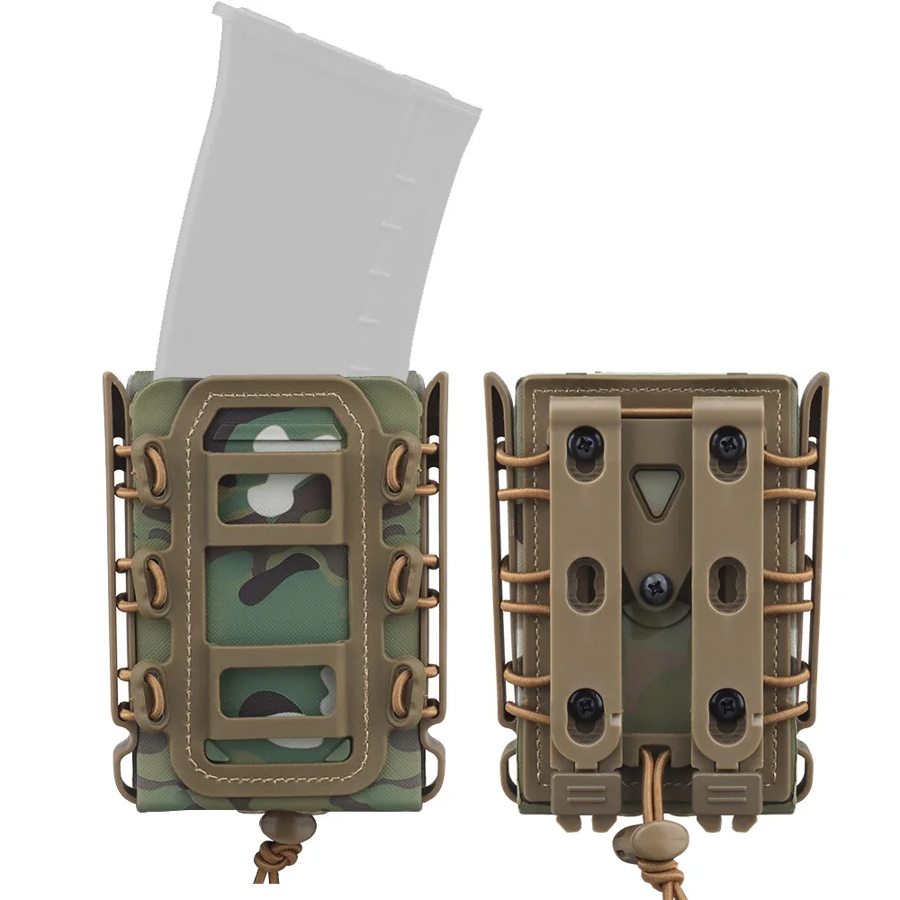 Airsoft 762 556 Mag Carrier Tactical Magazine Pouch Rifle M4 Ak Ar Military Soft Shell Scorpion Molle Quick Release Bag Holder