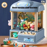 Children's Claw Machine Small Household Coin Clip Toy Machine Boys and Girls Mini Game Equipment Vending Machine Grab Prize Toys 1