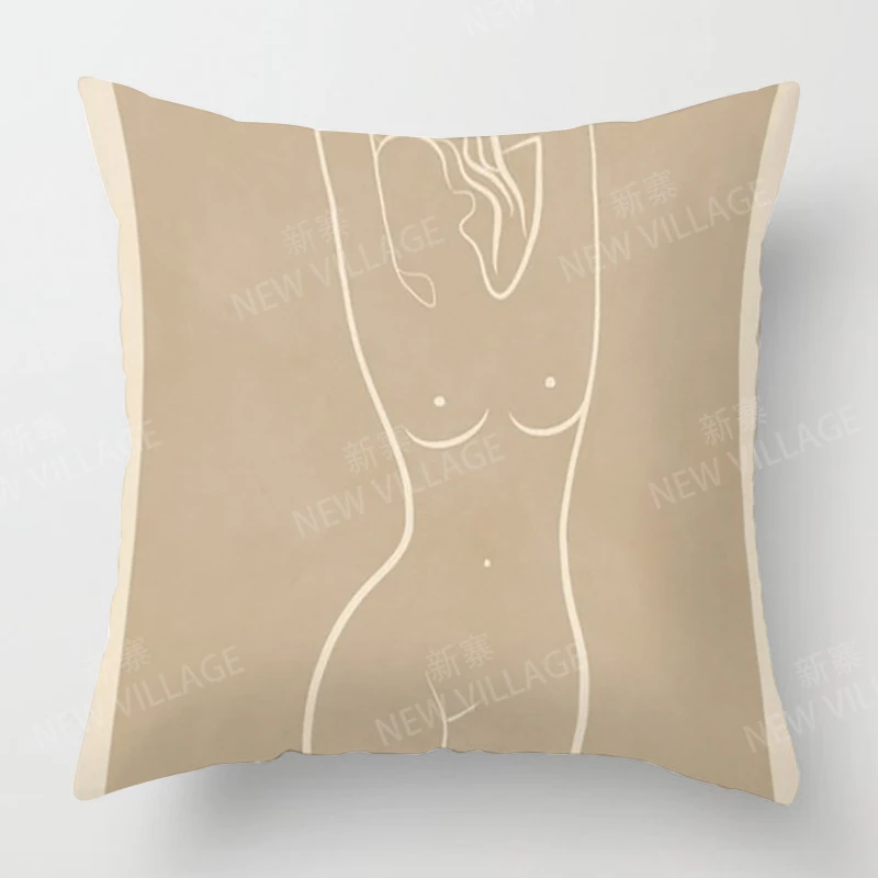 Nordic Morandi Home Decoration Autumn Decoration Pillowcase Sofa Cushion Cover 45x45cm 45*45 50x50 60x60cm 40x40 35x35 Hall 5