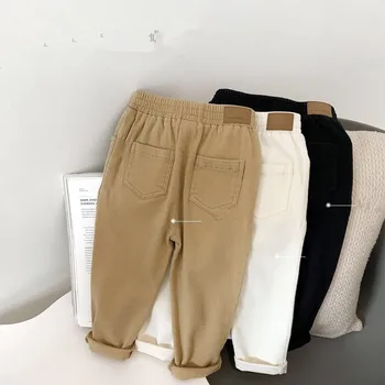 Pantaloni casual da ragazzo Vestiti per bambini solidi per bambini Pantaloni per bambini per pantaloni da ragazzo 1