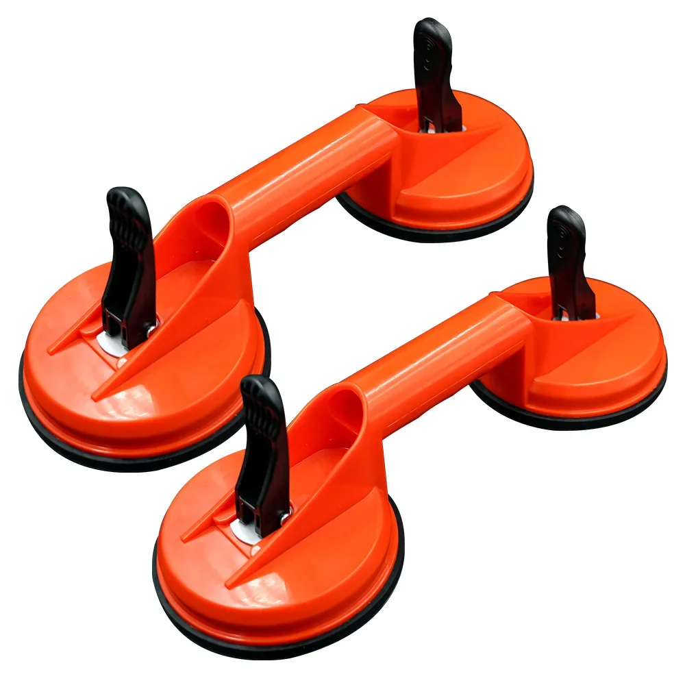 Glass Lifting Suction Cups Heavy Duty Vacuum ABS Handle Holder for Floor Tile Auto Car Windshield Repair Hand Tools