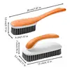 Laundry Brush For Stain Removal 2X Clothes Washing Brush Ergonomic Grip Multi-Purpose Cleaning Tool Bathroom Supplies For Fabric 6