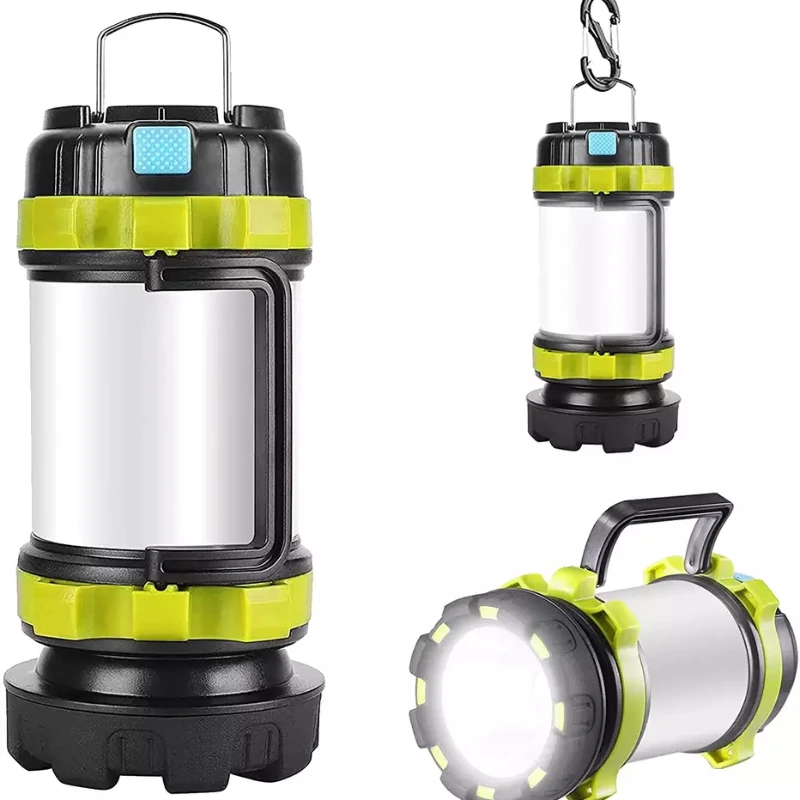 

Camp Lamp LED Camping Light USB Rechargeable Flashlight Dimmable Spotlight Work Light Waterproof Searchlight Emergency Lantern