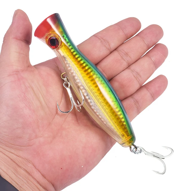 Hard Popper Fishing Lures Bass Baits  Big Popper Fishing Lure 15cm - 1pcs  Big Popper - Aliexpress