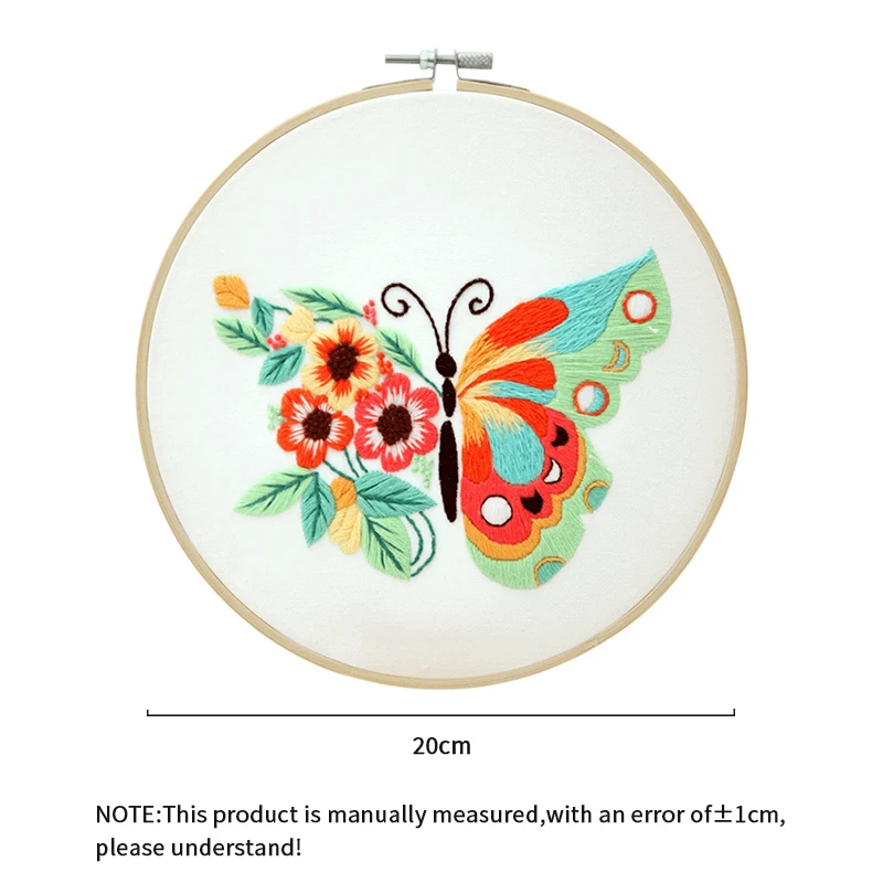 Description Picture 4 of itemFlower Butterfly Series Needlework Embroidery Kit Cross Stitch Materials Package Literary DIY Embroidery Semi-finished Products