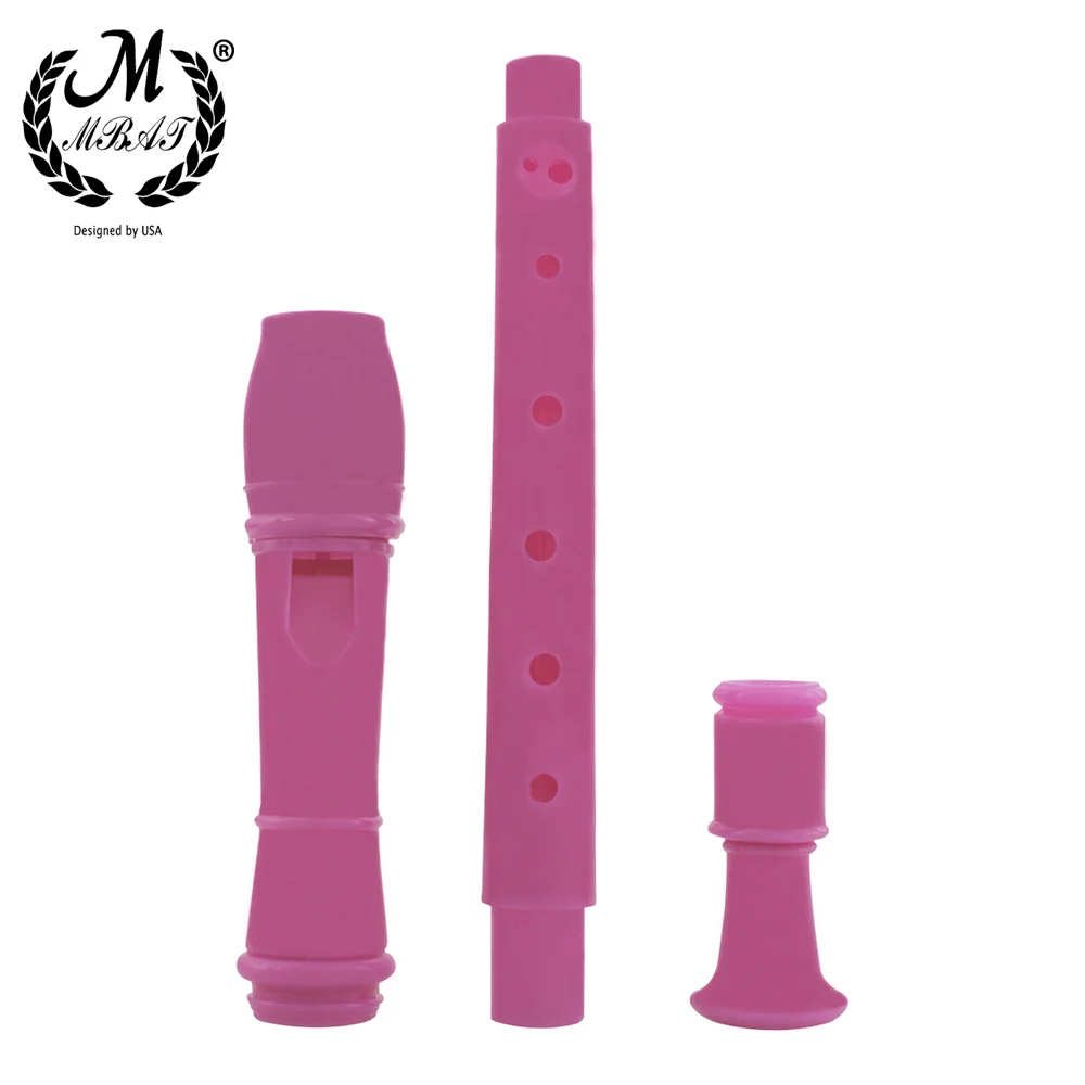 6/8 Hole Long Flute Clarinet ABS Musical Instrument Music Education with Cleaning Stick for Children Kids for Beginner