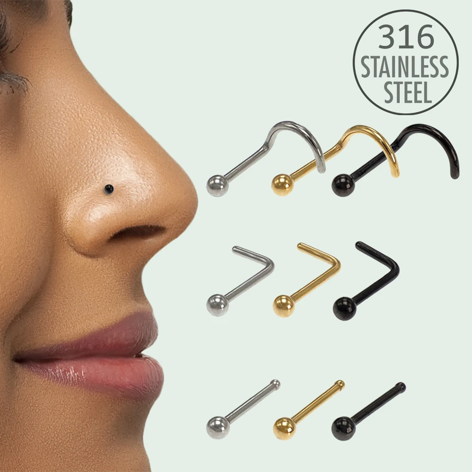 SEEDRILL 8-15 Stks 20G Neusringen studs voor Vrouwen SEEDRILL 8-15 Stks 20G Neusringen studs voor Vrouwen