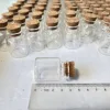 30/105 pcs 15ml Glass Bottles Cork Stopper Tiny Test Tube Jars Clear Mini Containers DIY Wedding Favors Small Wishing Bottles 1