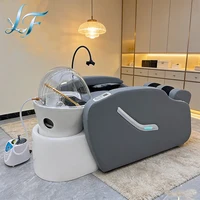 Lit de massage électrique professionnel pour spa capillaire, lavage de cheveux et fumigation, table de massage pour salon de coiffure, mobilier intelligent durable 3