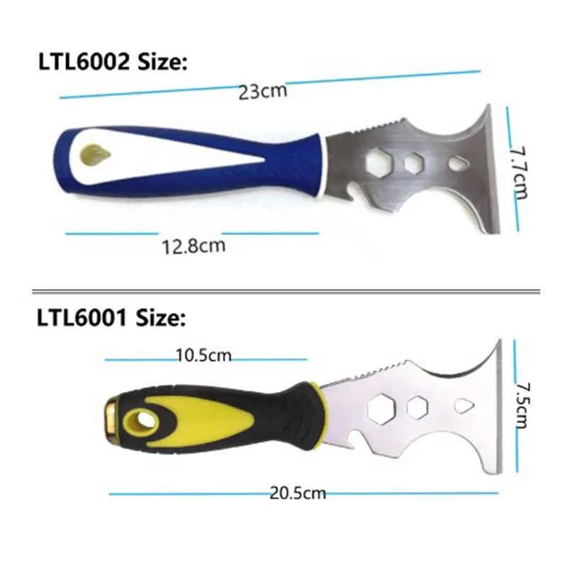 15 in 1 putty knife stainless steel paint scraper for wallpaper home DIY