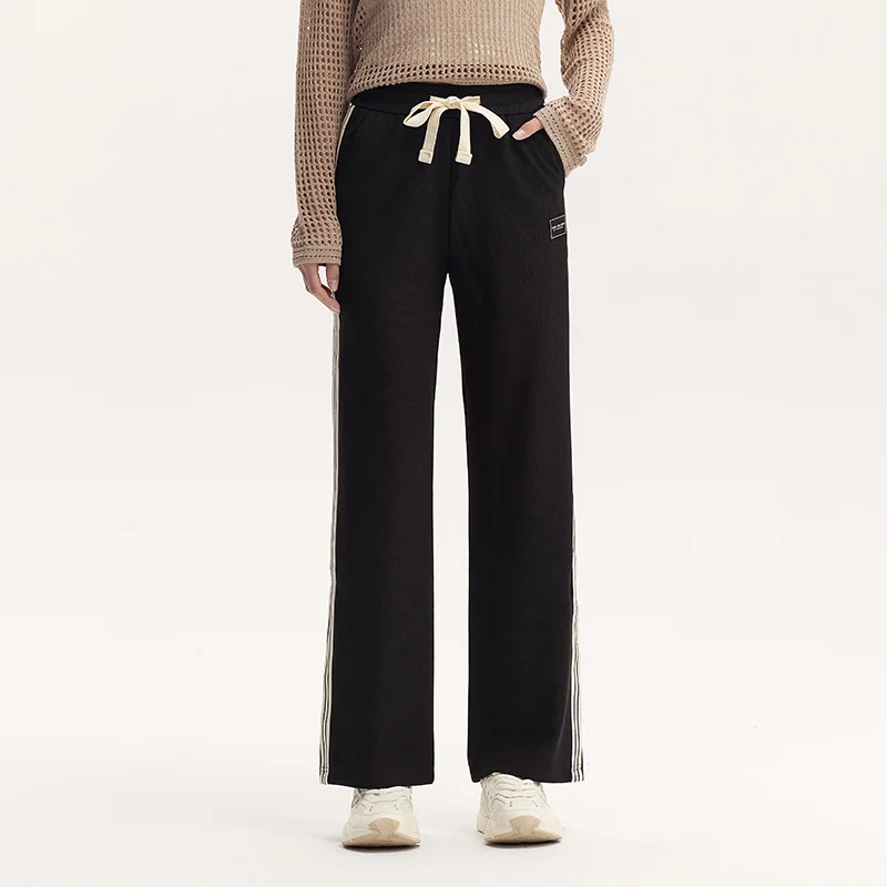 Semir Casual Pants Women Color-Blocked Straight Pants Leg-Lengthening And Simple Trendy Summer Textured Long
