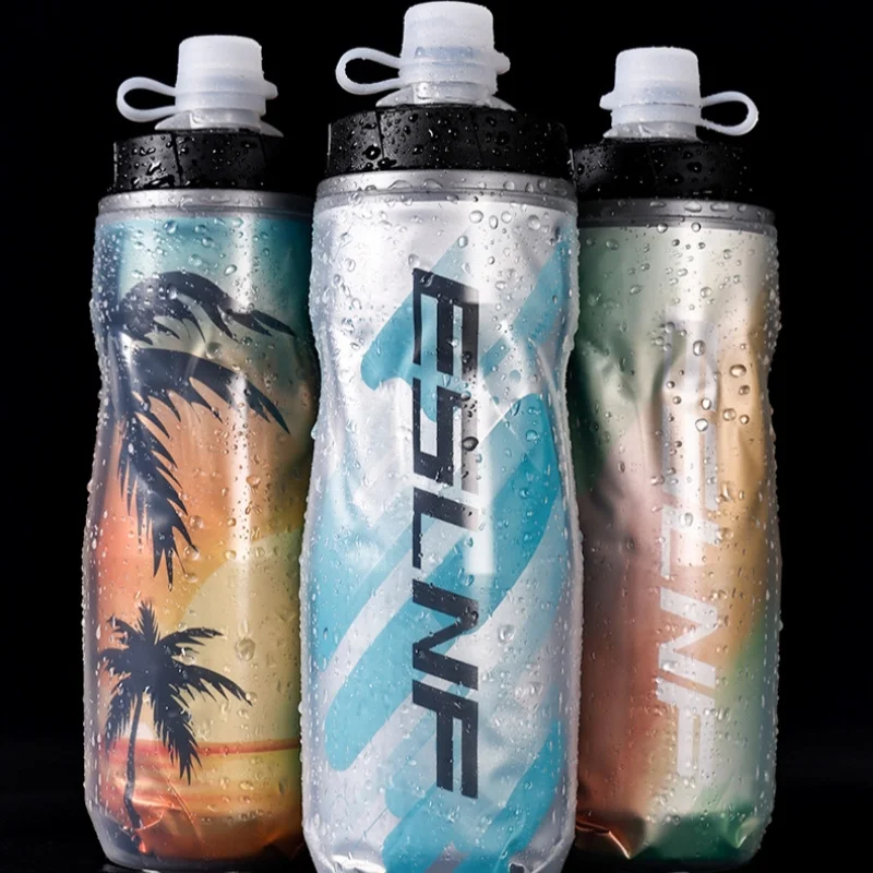 

Free shipping Bicycle cycling water bottle insulation road bike portable large-capacity insulation water bottle fitness sports