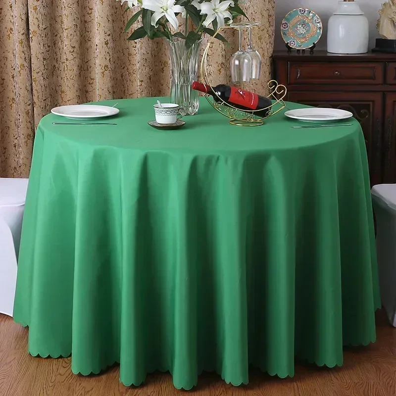 

Tablecloth Circular Advertising Exhibition round skirt plain pure colored gauze cloth round tablecloth blue