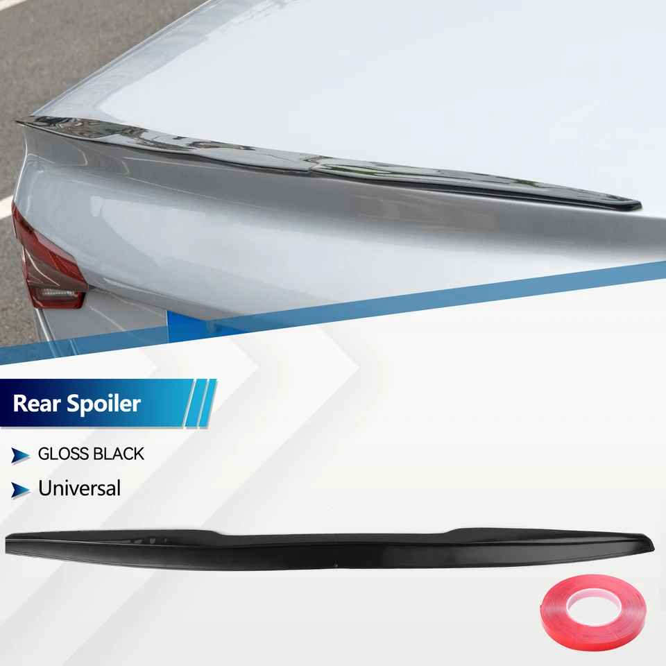 Pour De Nombreux Véhicules Spoiler De Coffre Spoiler Arrière Lippe En Noir Mat e