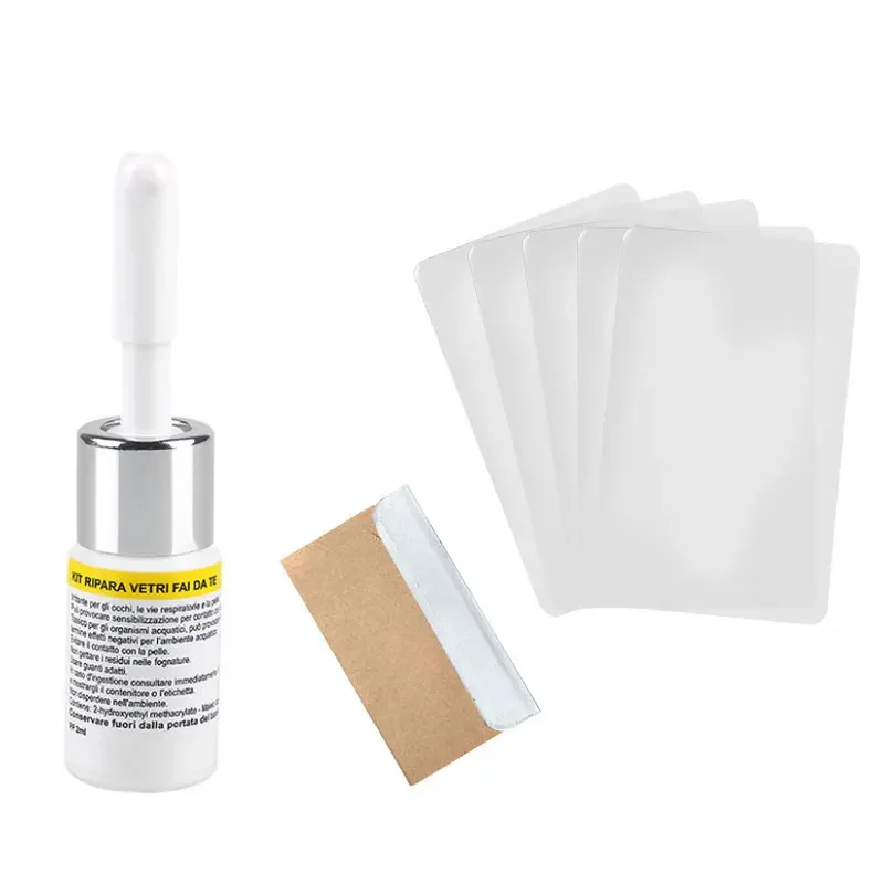 Car Glass Repair DIY Windshield Window Repair Tool resin + blade + strips